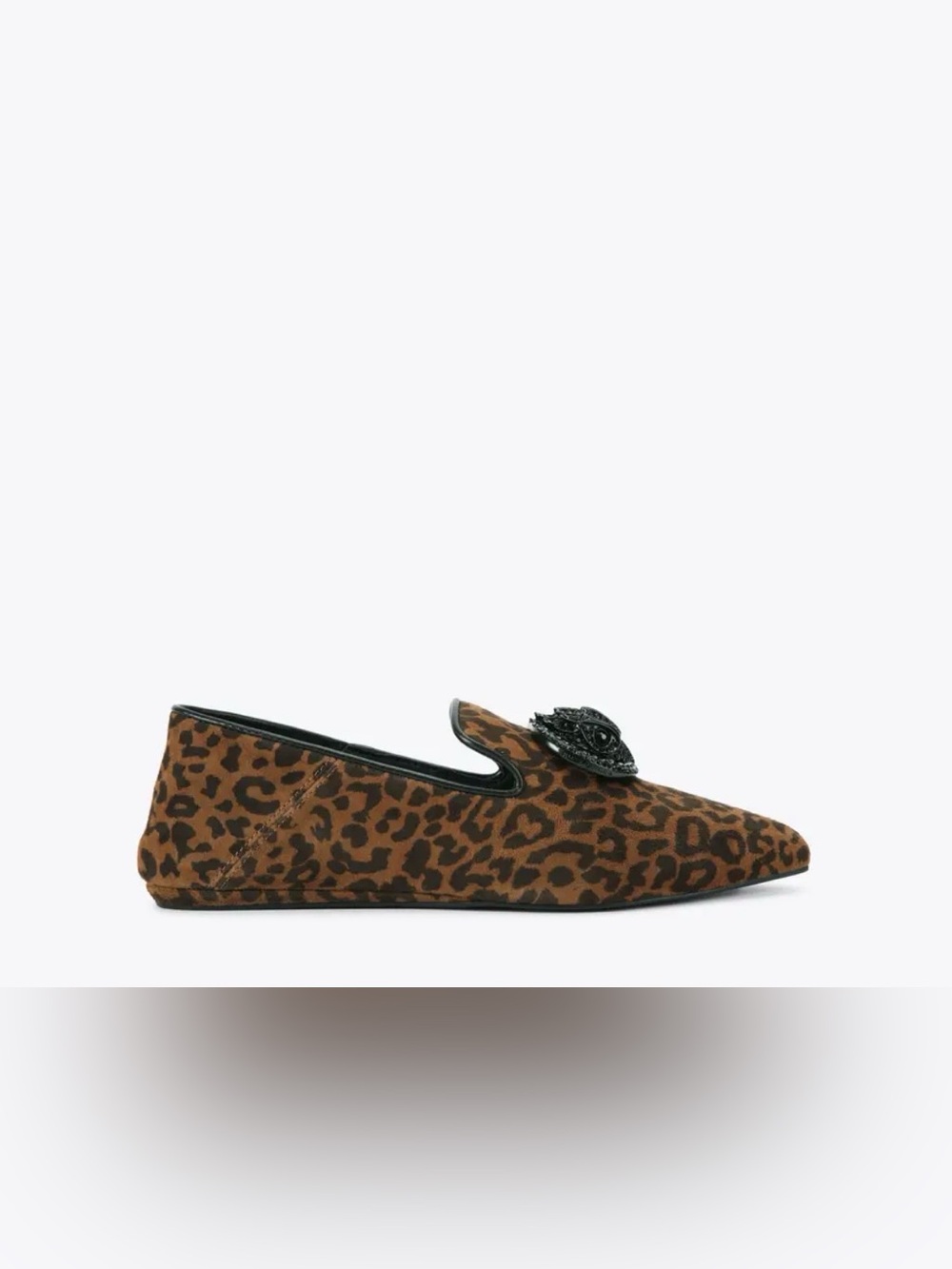 Leopard Print Women's Slip-On Loafer in Brown